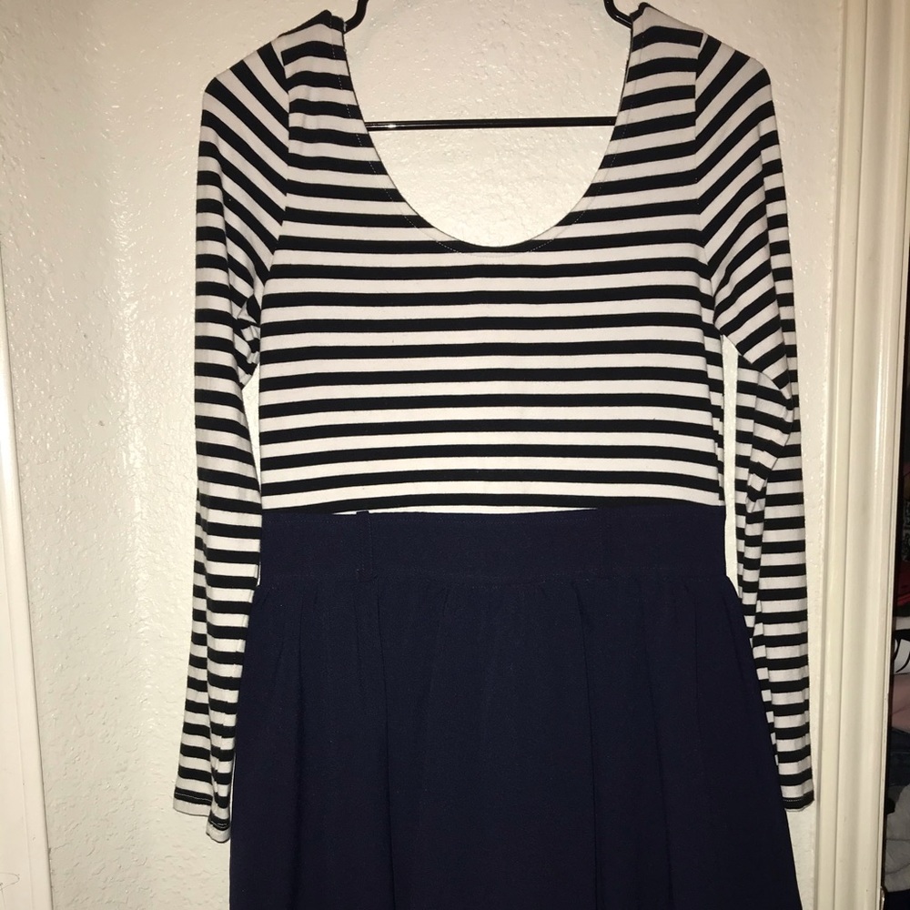 Long sleeve Stripped dress